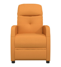 Fauteuil de massage jaune foncé tissu