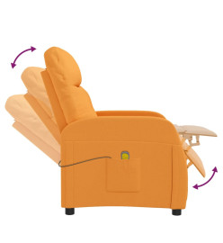 Fauteuil de massage jaune foncé tissu