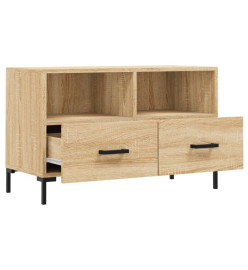 Meuble TV Chêne sonoma 80x36x50 cm Bois d'ingénierie