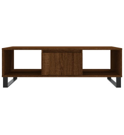 Table basse chêne marron 104x60x35 cm bois d'ingénierie