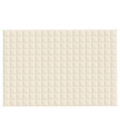 Couverture lestée Crème clair 122x183 cm 5 kg Tissu