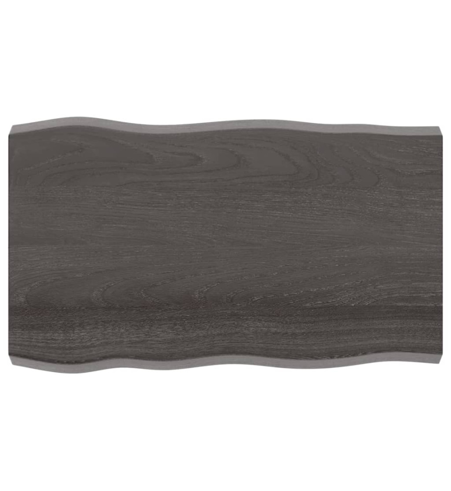 Dessus de table bois chêne massif traité bordure assortie