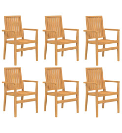 Ensemble à dîner de jardin 7 pcs Bois de teck solide