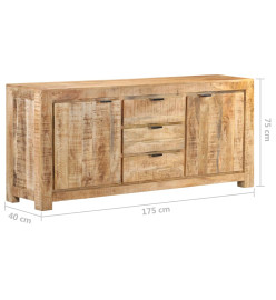 Buffet 175x40x75 cm Bois de manguier brut