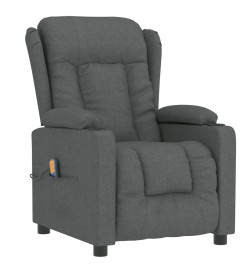 Fauteuil de massage Gris foncé Tissu