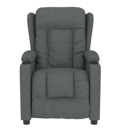 Fauteuil de massage Gris foncé Tissu