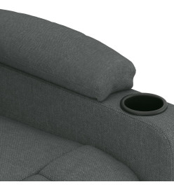 Fauteuil de massage Gris foncé Tissu