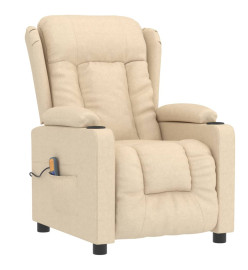 Fauteuil de massage Crème Tissu