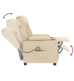 Fauteuil de massage Crème Tissu