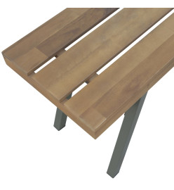 Banc de jardin 120 cm Bois d'acacia solide