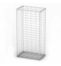 Panier de gabion avec couvercle Fil galvanisé 100 x 50 x 30 cm