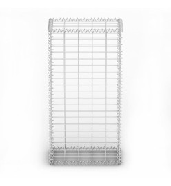 Panier de gabion avec couvercle Fil galvanisé 100 x 50 x 30 cm