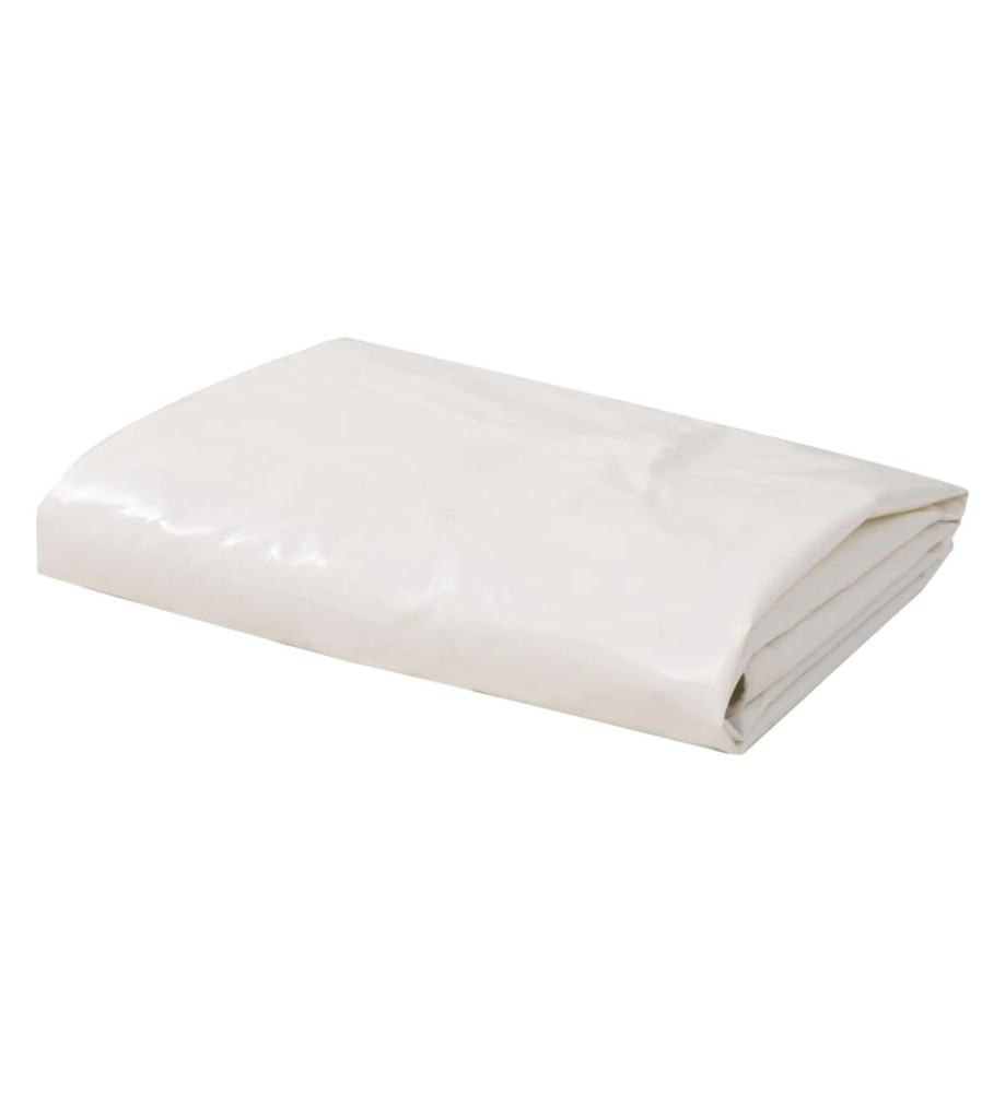 Bâche 650 g / m² 4 x 4 m Blanc