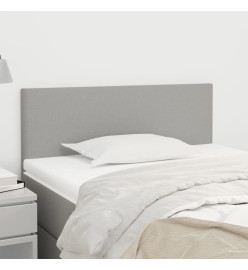 Tête de lit Gris clair 80x5x78/88 cm Tissu