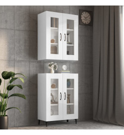 Armoire murale suspendue Blanc brillant 69,5x34x90 cm