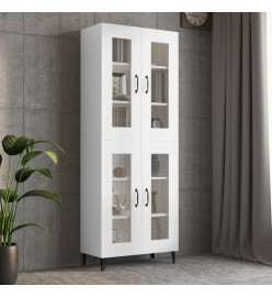 Armoire murale suspendue Blanc brillant 69,5x34x90 cm