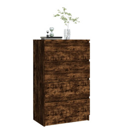 Buffet Chêne fumé 60x35x98,5 cm Bois d'ingénierie