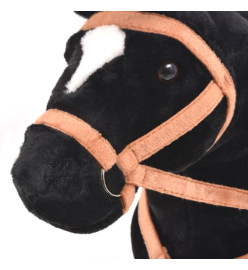 Jouet en peluche Cheval Noir