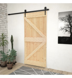 Porte 100x210 cm Bois de pin massif