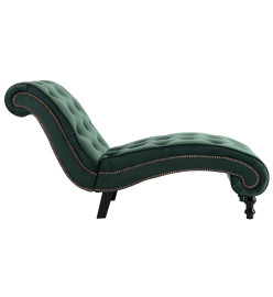 Chaise longue Velours Vert