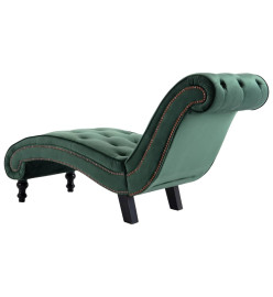 Chaise longue Velours Vert