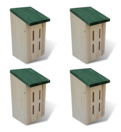 Set de 4 maisons pour paillons 14 x 15 x 22 cm