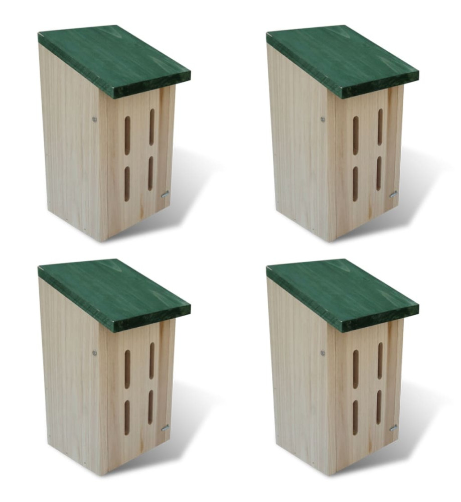 Set de 4 maisons pour paillons 14 x 15 x 22 cm