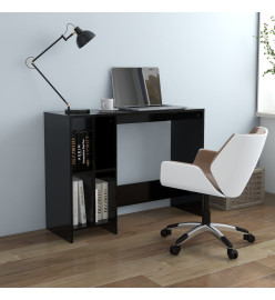 Bureau d'ordinateur portable Noir 102,5x35x75 cm Aggloméré