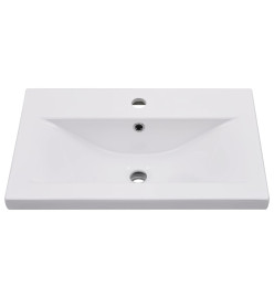 Lavabo encastré 61 x 39,5 x 18,5 cm Céramique Blanc