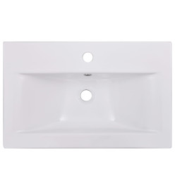 Lavabo encastré 61 x 39,5 x 18,5 cm Céramique Blanc