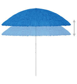 Parasol de plage Hawaii Bleu 300 cm