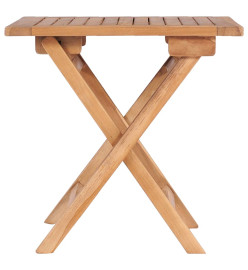 Table pliable de jardin 45x45x45 cm Bois de teck solide