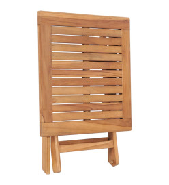 Table pliable de jardin 45x45x45 cm Bois de teck solide