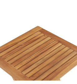 Table pliable de jardin 45x45x45 cm Bois de teck solide