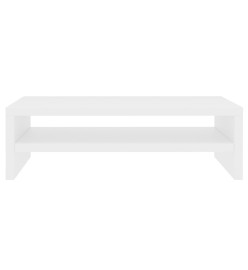 Support de moniteur Blanc 42 x 24 x 13 cm Bois d'ingénierie