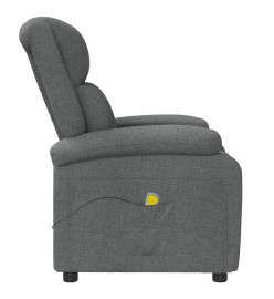 Fauteuil de massage Gris foncé Tissu