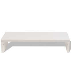 Support de moniteur Bois d’ingénierie 60x23,5x12 cm Blanc