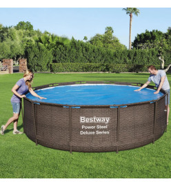 Bestway Couverture solaire de piscine Flowclear 356 cm