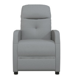 Fauteuil inclinable électrique Gris clair Tissu