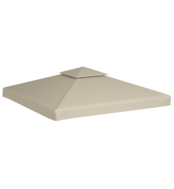 Recouvrement de remplacement d'auvent 310 g/m² 3 x 3 m Beige