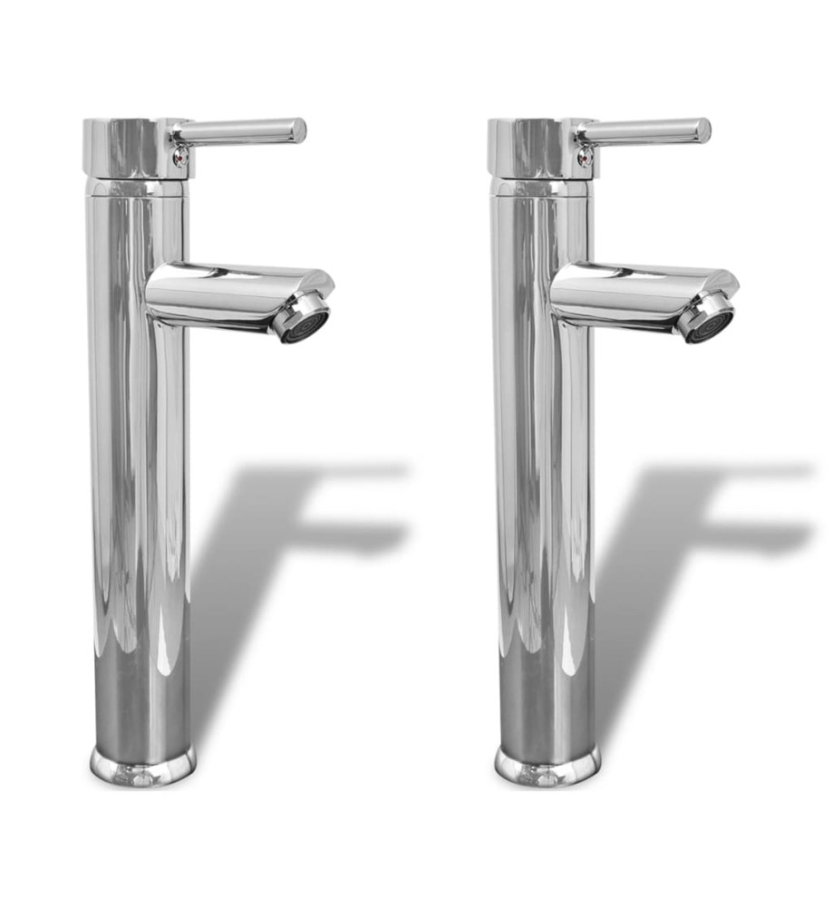 Mitigeurs de salle de bain 2 pcs Chrome