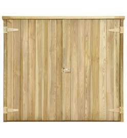 Abri à outils de jardin 135x60x123 cm Pinède imprégnée