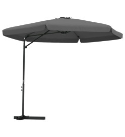 Parasol d'extérieur avec mât en acier 300x250 cm Anthracite