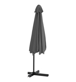 Parasol d'extérieur avec mât en acier 300x250 cm Anthracite