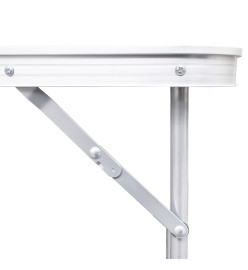 Table pliable de camping Hauteur réglable Aluminium 120x60 cm