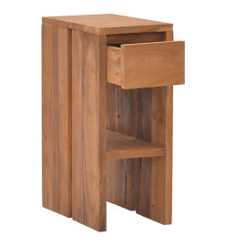 Table de chevet 20x35x50 cm Bois de teck solide