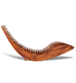 Chaise longue basculante Bois d'acacia