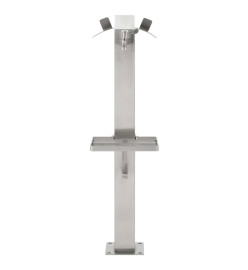 Colonne à eau de jardin carrée Acier inoxydable 95 cm