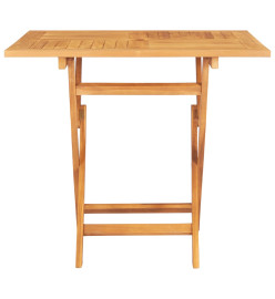 Table pliable de jardin 85x85x76 cm Bois de teck solide