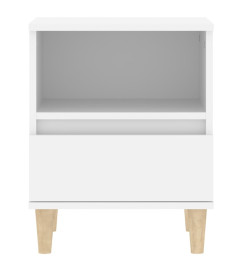 Tables de chevet 2 pcs Blanc 40x35x50 cm